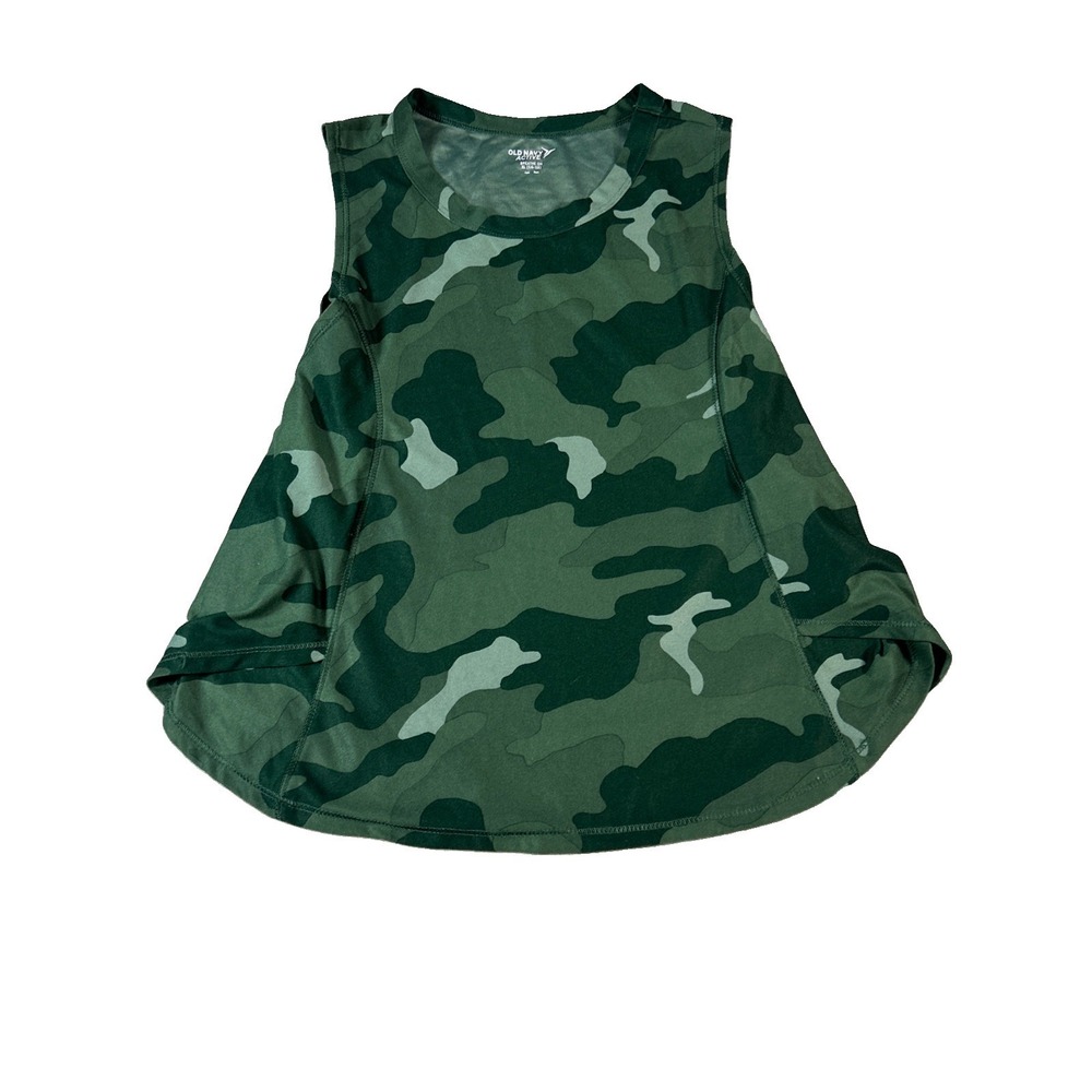 Old Navy Kid Girls Active Camo Breathe ON Side-Wrap Tank Top Size XL 14-16